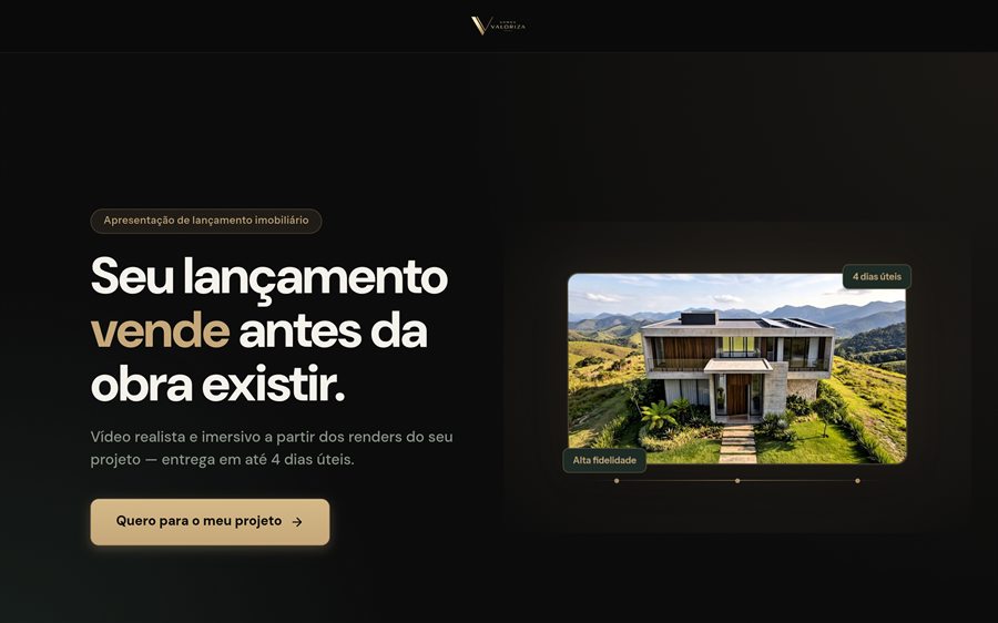 Prévia do site Valoriza